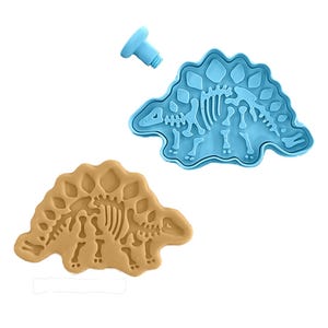 Stegosaurus Dinosaurs Cookie Cutter stamp | Fossil T-Rex | reptiles | biscuit cutter | Birthday Dino Kids Party theme gift