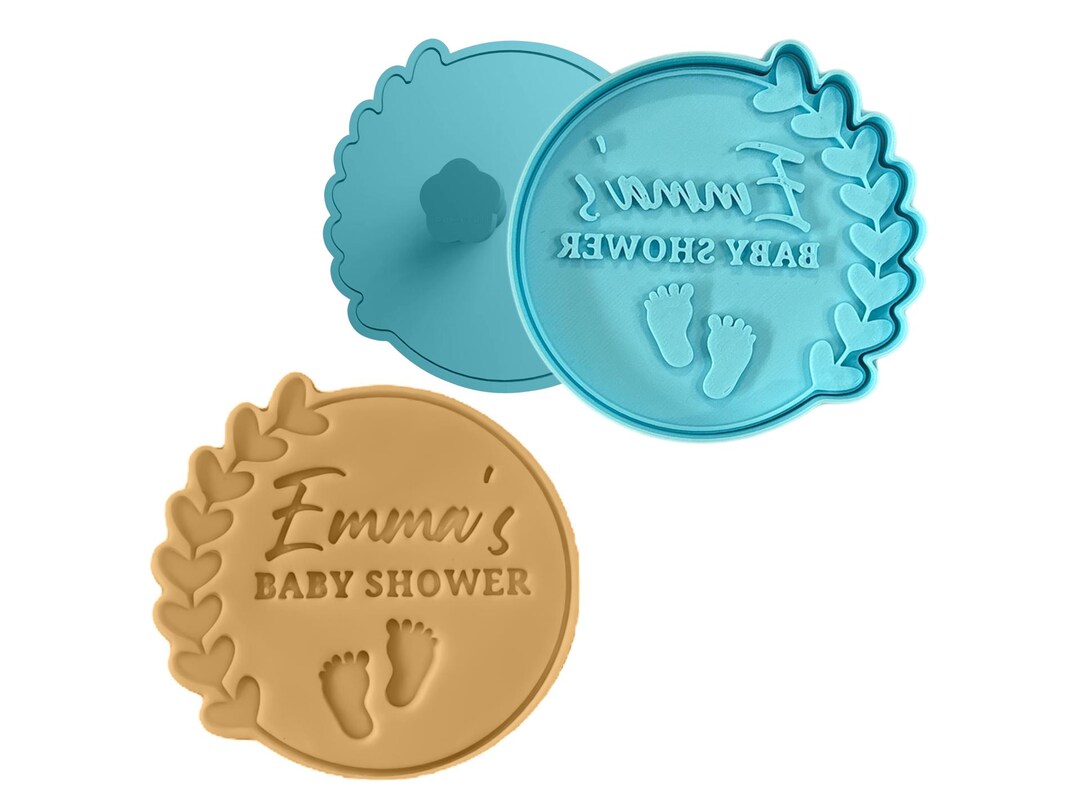 CUSTOM Decorated Baby Name Cookie Cutter Biscuit Stamp Fondant ...