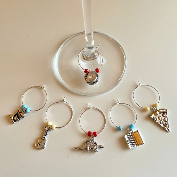 Wine Charms Etsy
