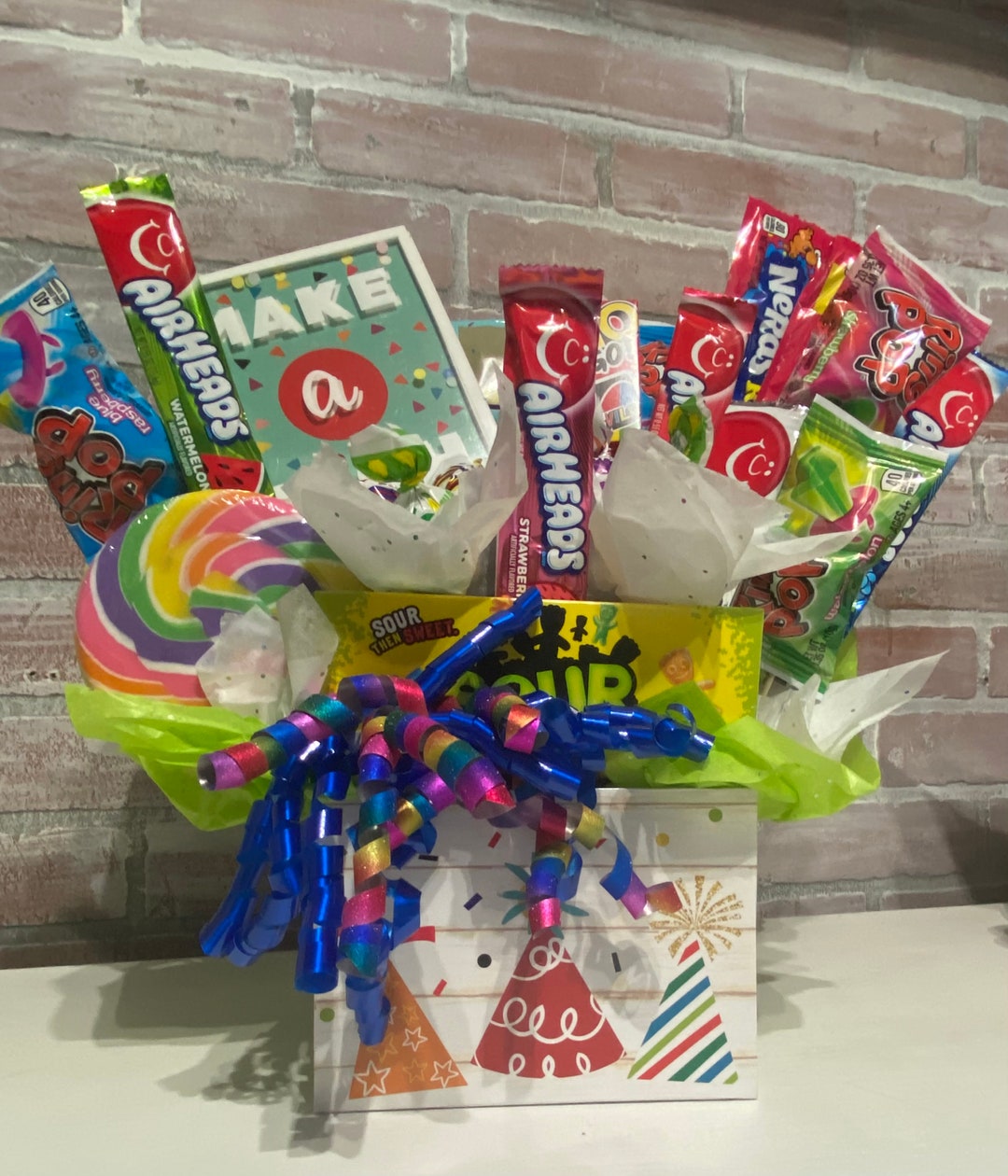 Happy Birthday Candy Bouquets Gift Bouquets Free Shipping Etsy