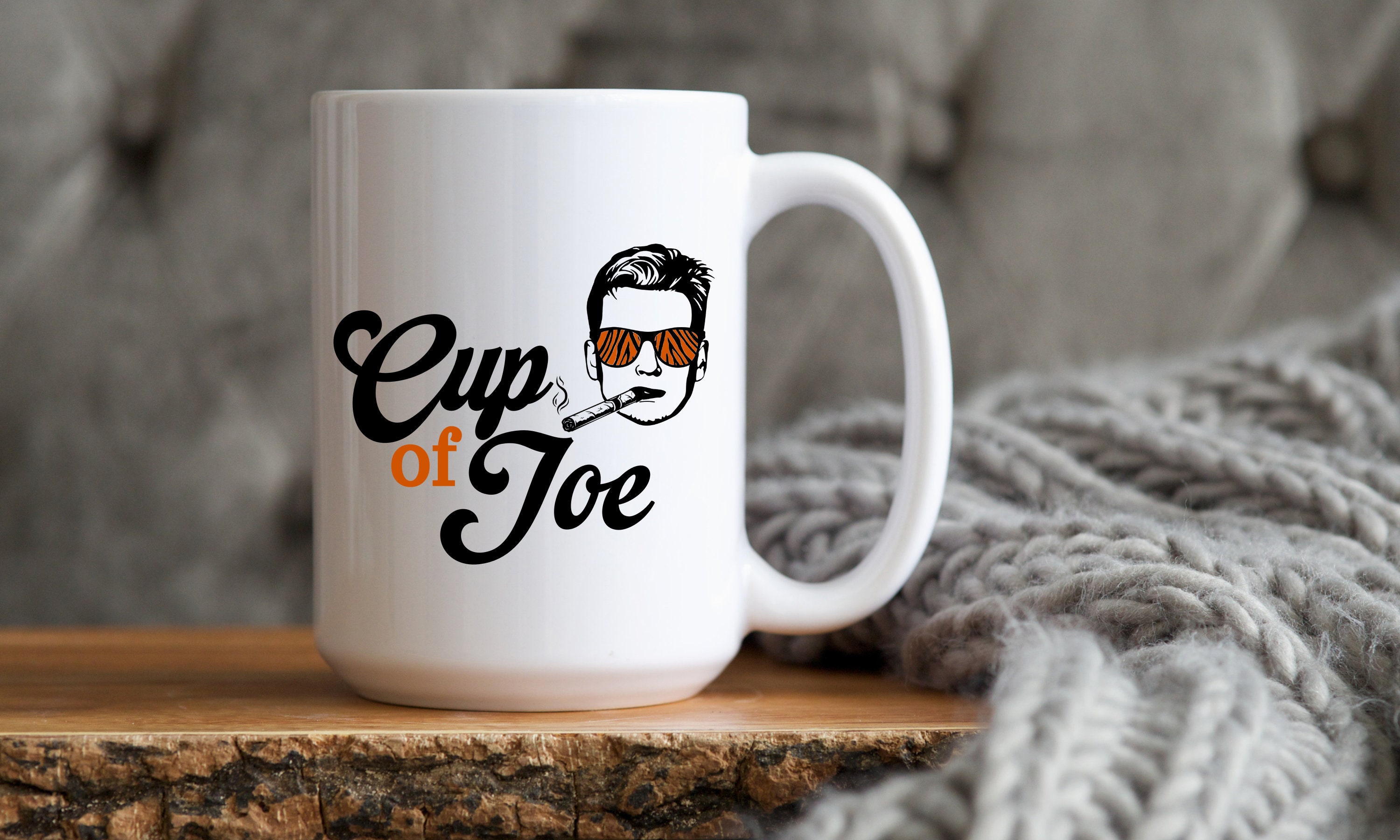 Hot Cup of Joe Burrow Coffee Mug, Funny Joe Burrow Mug, Bengals Fan