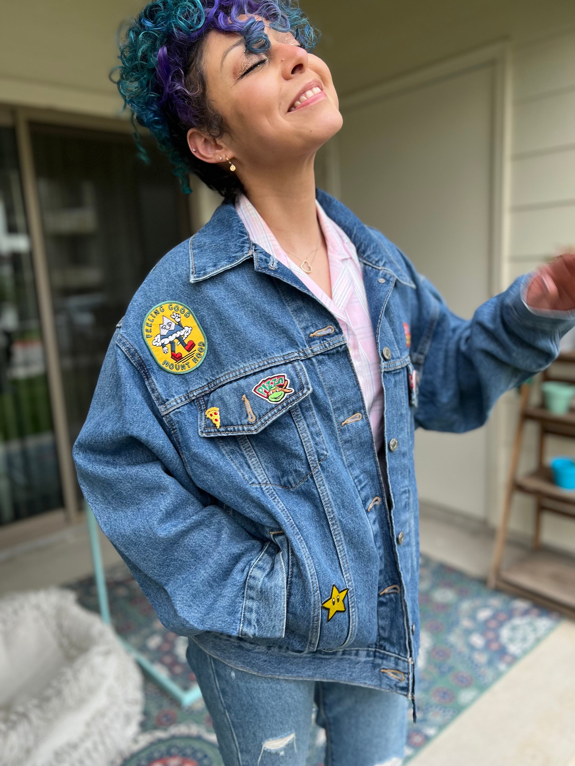 Levi oversized best sale trucker jacket