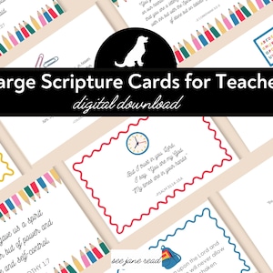 Large Scripture Cards for Teachers