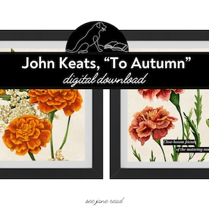 John Keats, &quot;To Autumn&quot; Printable Art