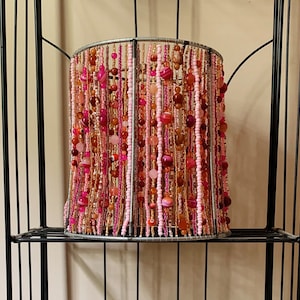 Handcrafted Beaded Lampshade