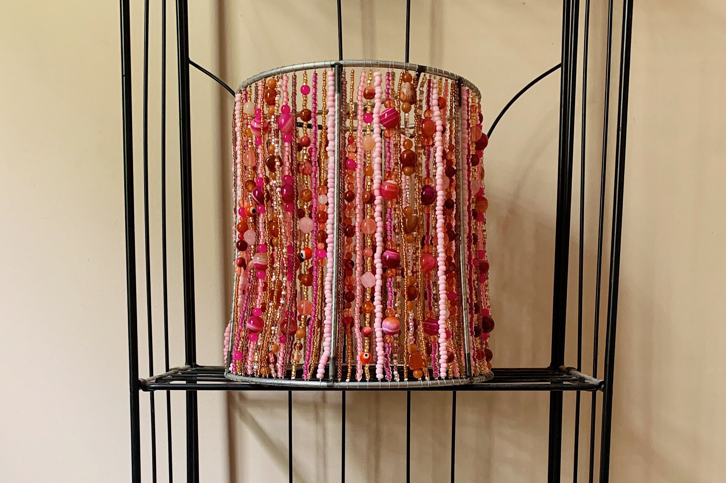 Glass bead lampshade deals