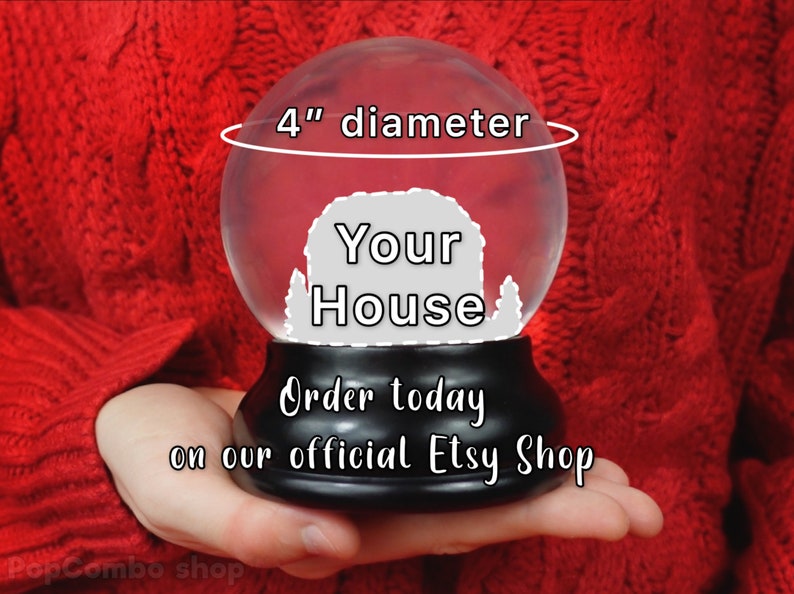 Custom Snow Globe Snow Globe, Personalized, Home in Globe, Closing Gift, Housewarming Gifts