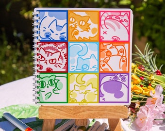 Cat in the Square Reusable Sticker Book: 40 Double-Sided Pages