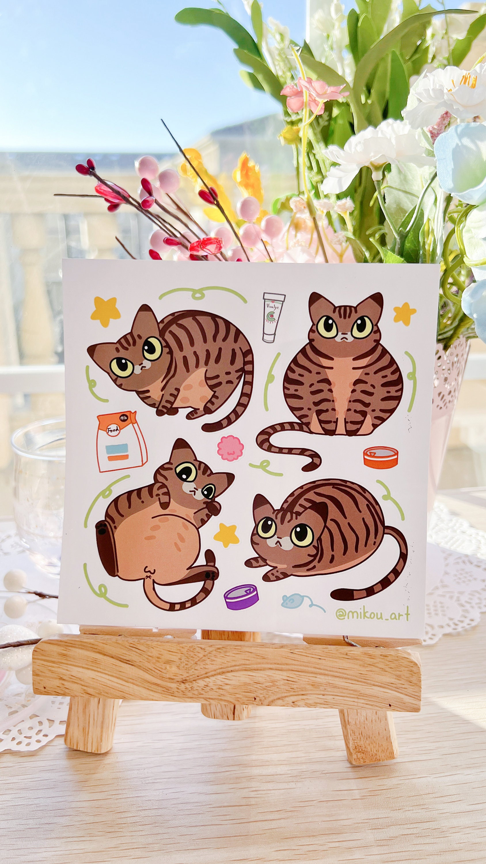 Chunky Cat Collage Sticker Sheet: Waterproof Vinyl Art - Etsy