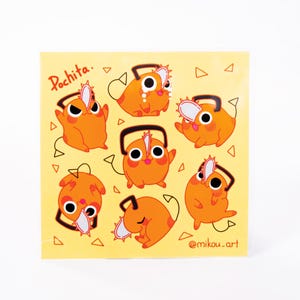 Sticker Sheet | CSM Devil dog Collage | 5.5x5.5 inch | Waterproof & Fade-Resistant |
