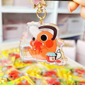 CSM Devil Dog Eating Bread | Acrylic Charm/Keychain