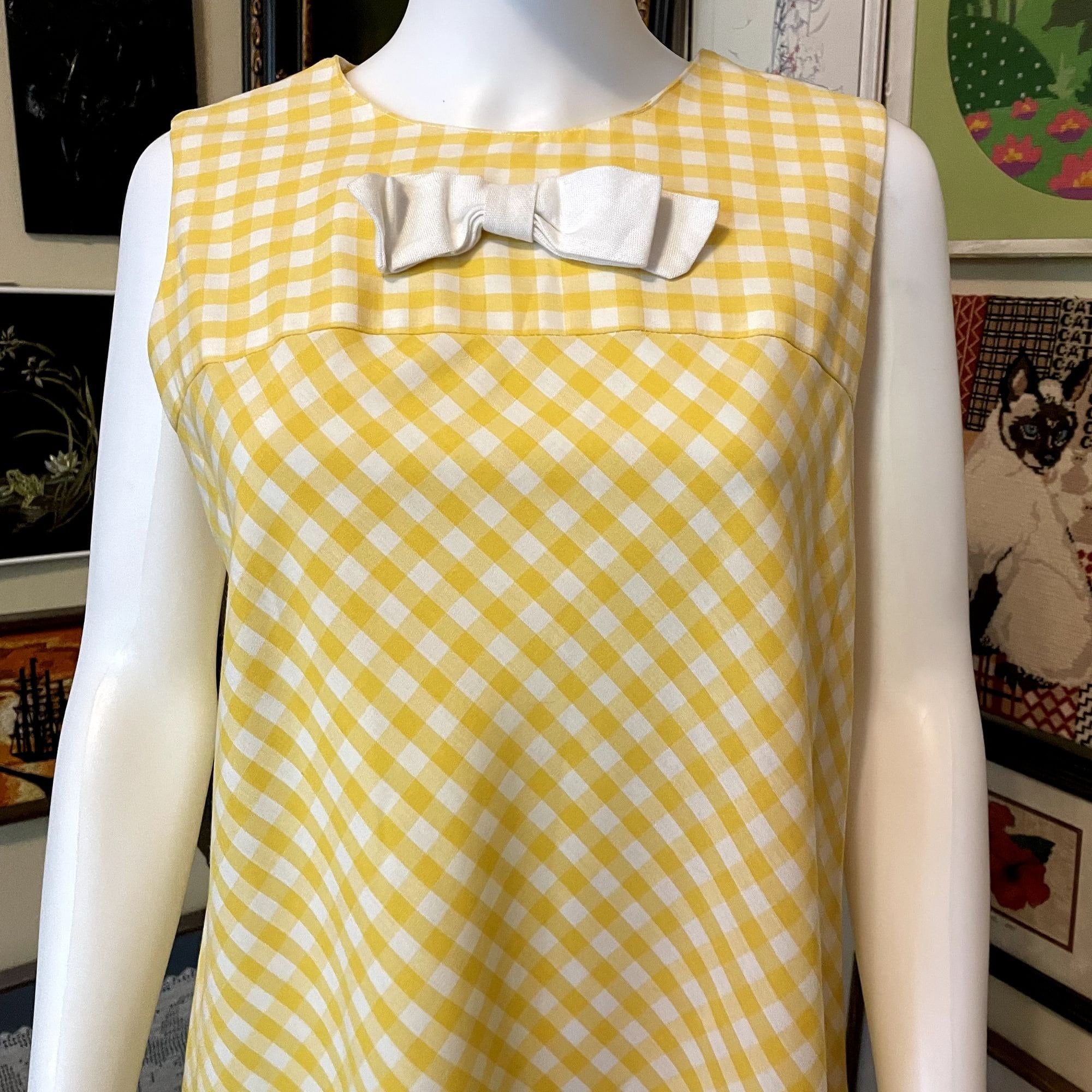 60's Sleeveless Floral Pleated Summer Dress by Stacy Ames main image 1