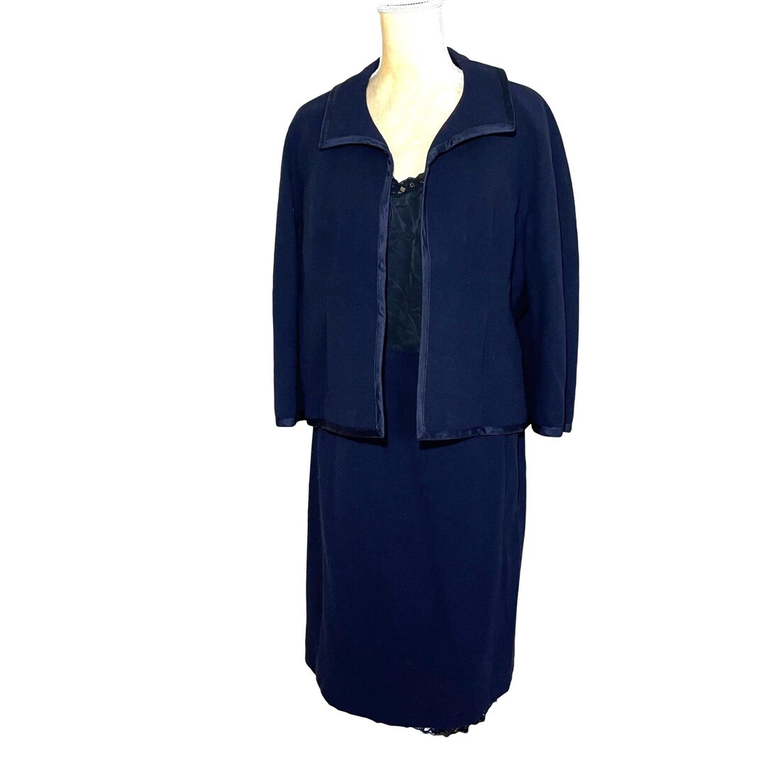 60s Vintage Irene Sargent Paul Parnes 2pc Black Wool Skirt and - Etsy