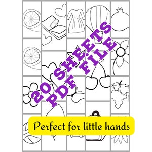 Afdrukbare kleurpagina's voor kinderen, peuters, kleuters, Kleurboek Kleurplaat Preschool Kleuterschool Homeschool Printables
