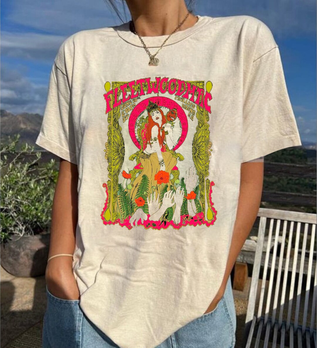 Vintage Fleetwood Mac Tour Merchandise Shirt, Music Memorabilia Shirt