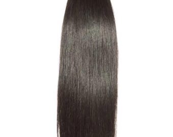 Extensiones de cabello liso: 100 % naturales, lujosas y de origen ético