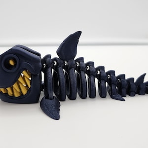 Flexi-Factory 3D Printed Fidget Articulating Shark 2 Color