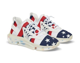 American Flag Sneakers Men's Mesh Sneakers | Stars and Stripes Athletic Shoes