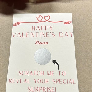 Biglietti da grattare per occasioni speciali, compleanni, anniversari, Natale, San Valentino, regalo per lui o per lei, regalo unico, serata speciale