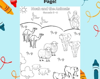 Noahs Arche Malseite, Genesis 9: 13-16 druckbar, Bibelhandwerk für Kinder, christliche Hausschul- und Sonntagsschulaktivität, Bibelgeschichten-Handwerk