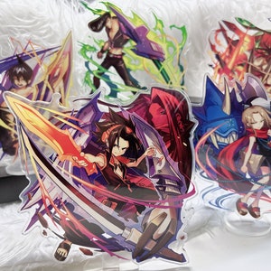 Shaman king characters acrylic stand, yoh asakura Japanese anime anna kyoyama standee