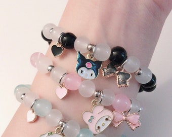 Sanrio characters bracelet melody cinnamoroll kuromi pompompurin