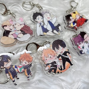 Keychain Japanese volleyball charms