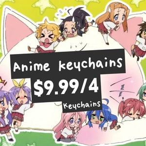 Weihnachtsverkauf 9,99 für 4 Anime Schlüsselanhänger