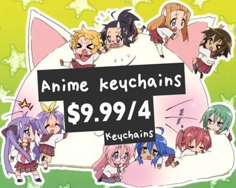 Christmas sale 4 anime keychains for 9.99