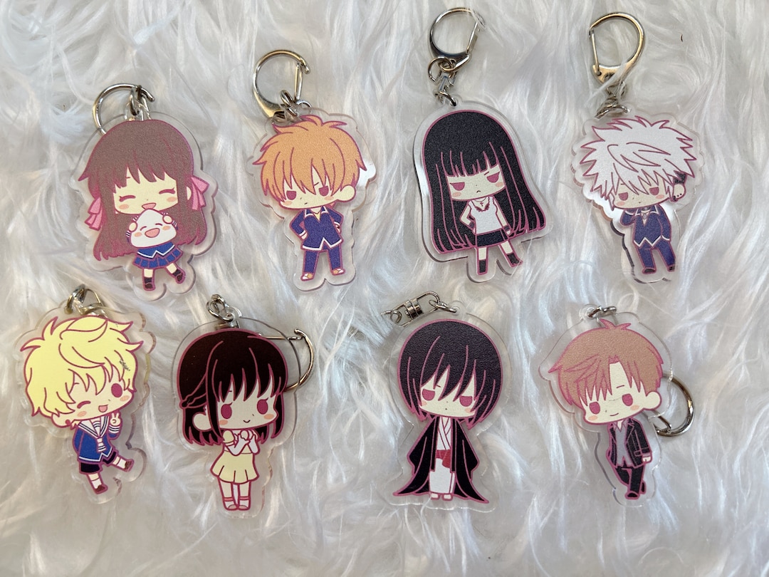 Japanese Anime Fruits Basket Acrylic Keychains Etsy