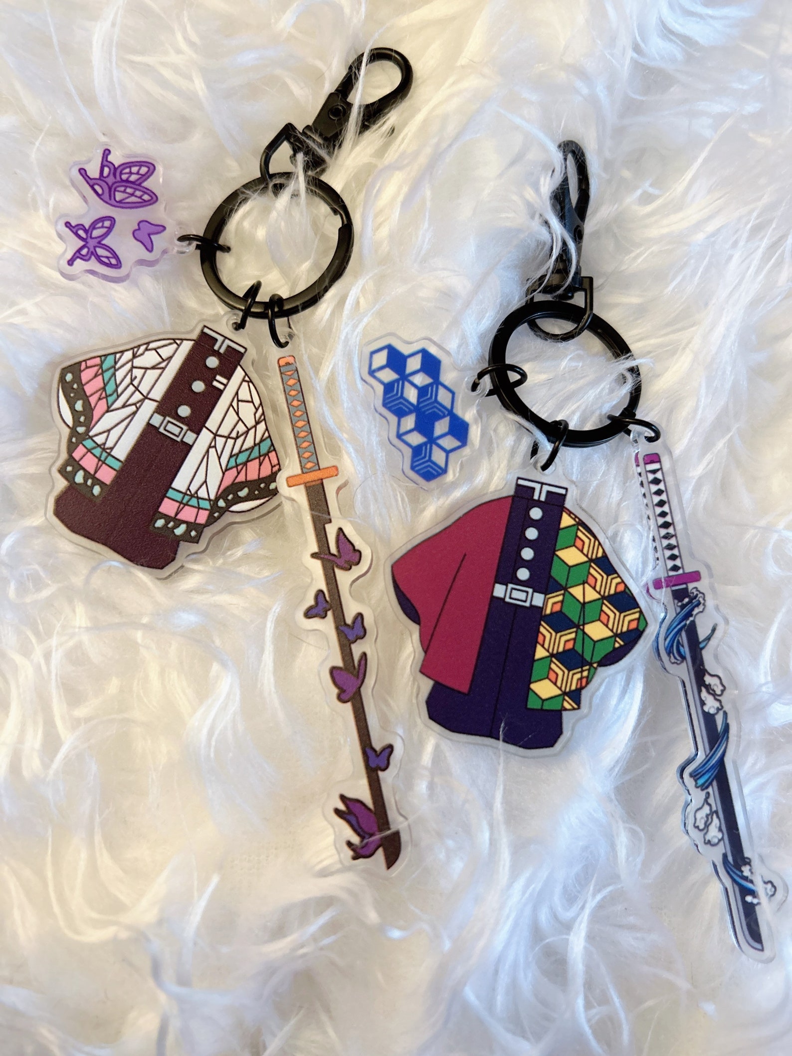 thumbnail image 2 of Anime Character Keychain With Moving Ears & Tail - Acrylic Collectible Keychains 2 of 14