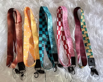 Japanese ghost anime lanyard