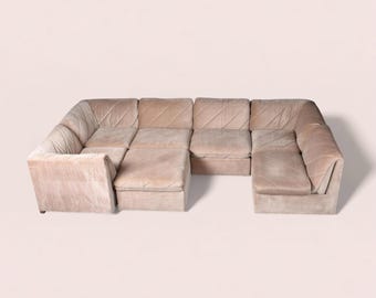 Vintage Modular Sectional Pit Sofa Couch Bernhardt 70s 80s