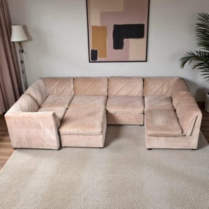 Vintage Modular Sectional Pit Sofa Couch Bernhardt 70s 80s