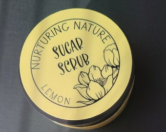 Lemon Scented Sugar Scrub 4oz