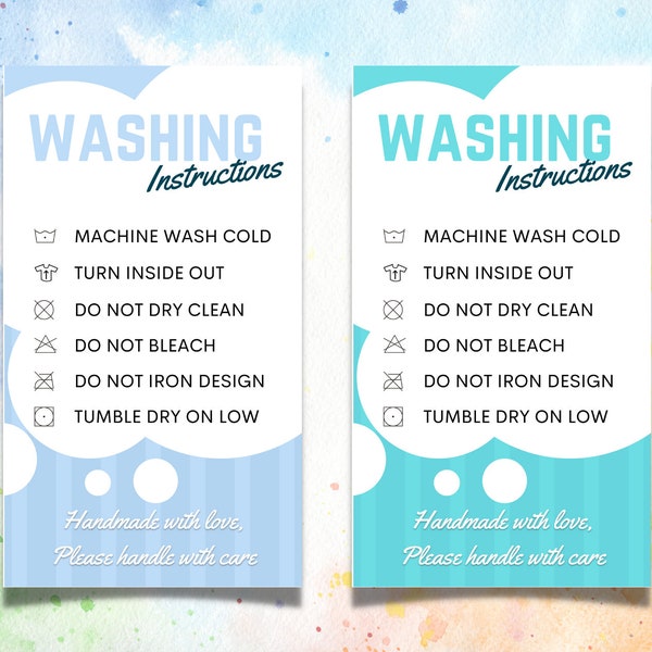 Dtf Shirt Wash Instructions Etsy