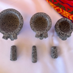 Mini molcajete; Molcajetitos; Molcajetes mini de piedra negra