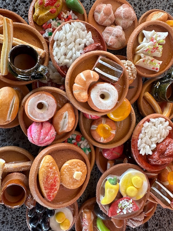 Miniature Mexican Food Plates: Handmade Ofrenda Decor - Etsy