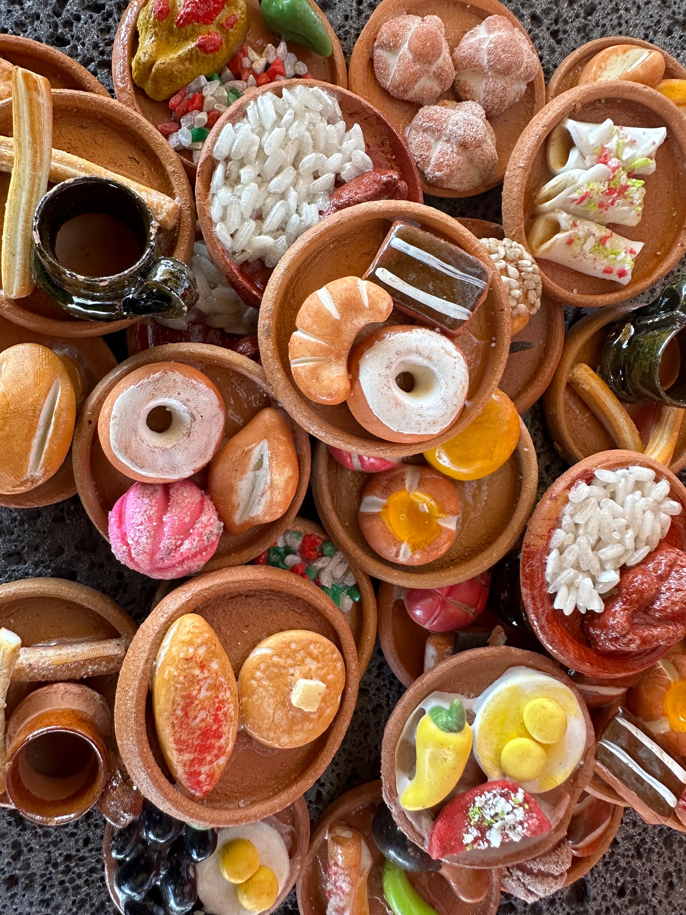 Miniature Mexican Food Plates: Handmade Ofrenda Decor - Etsy