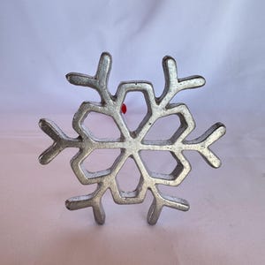 Kitchen Supply Snowflake Rosette Maker - Hand-Cast Aluminum Rosette Iron For Crispy Treats