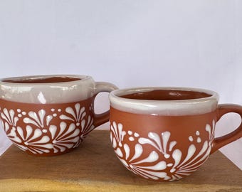 JUMBO Cielito lindo inspired mugs; Taza de engobe