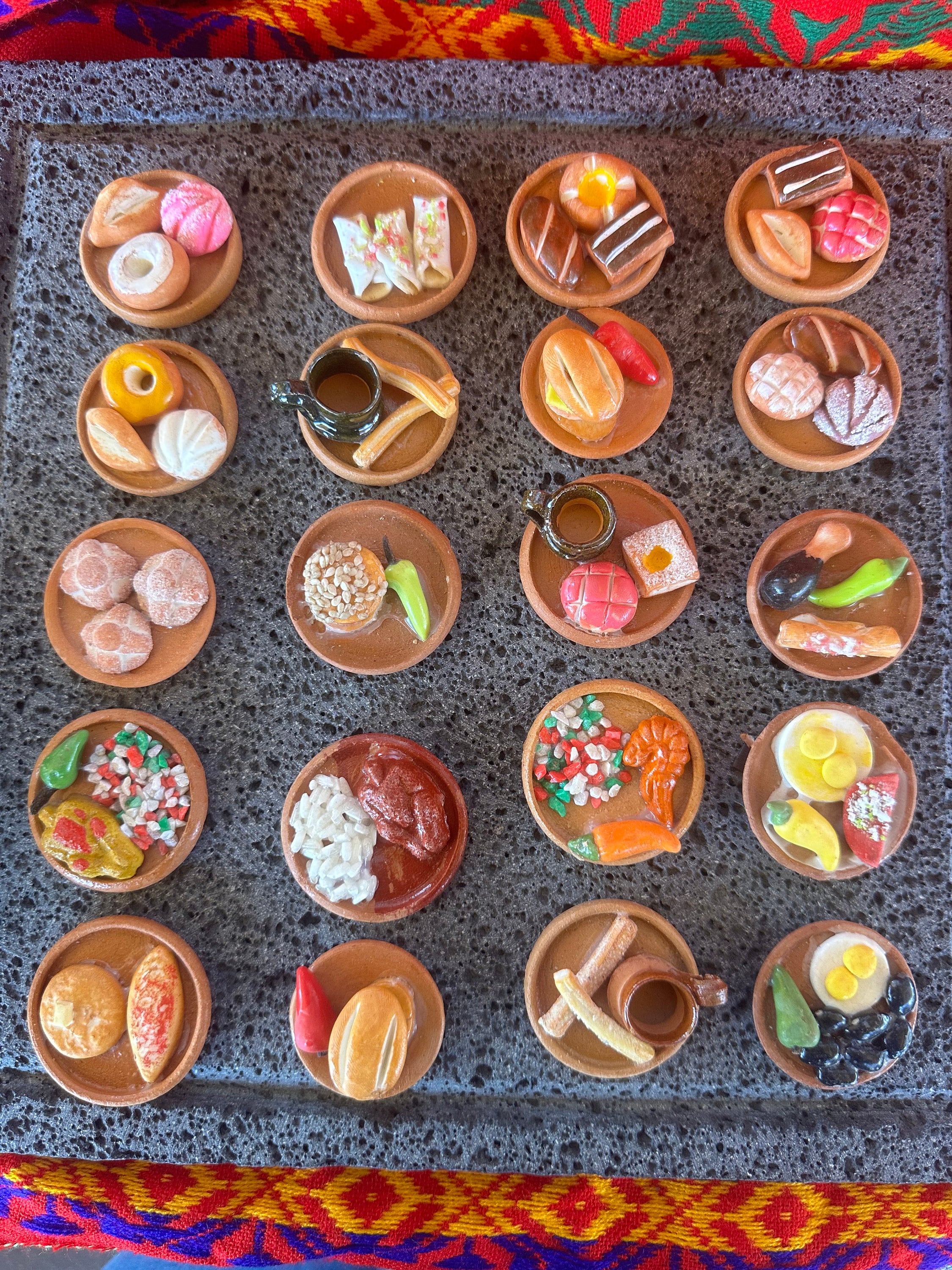Miniature Mexican Food Plates: Handmade Ofrenda Decor - Etsy