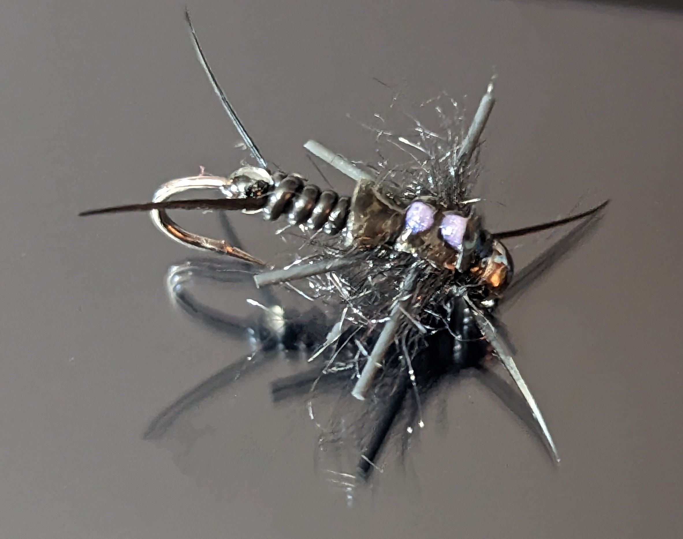Micro Stonefly Jig Head Micro Black Stone Fly - Etsy