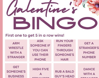 Galentine's Day Bingo Game