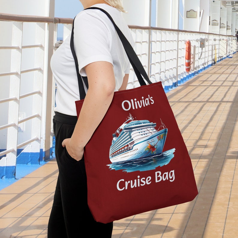Girls Cruise Trip Bags, Personalized Girls Weekend Tote, Cruise Travel