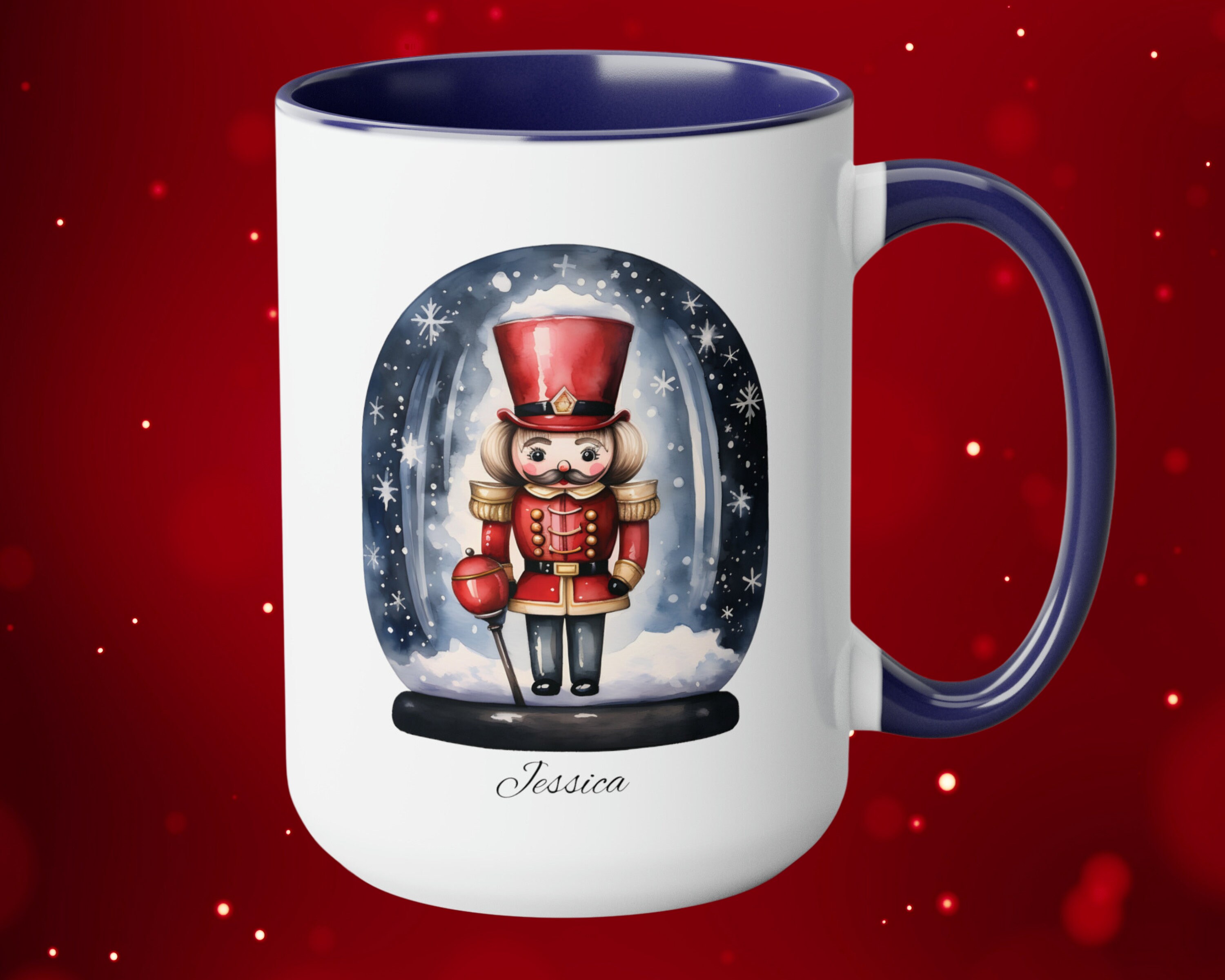 Personalized Nutcracker Mug, Custom Holiday Coffee Cup, Cute Trendy ...