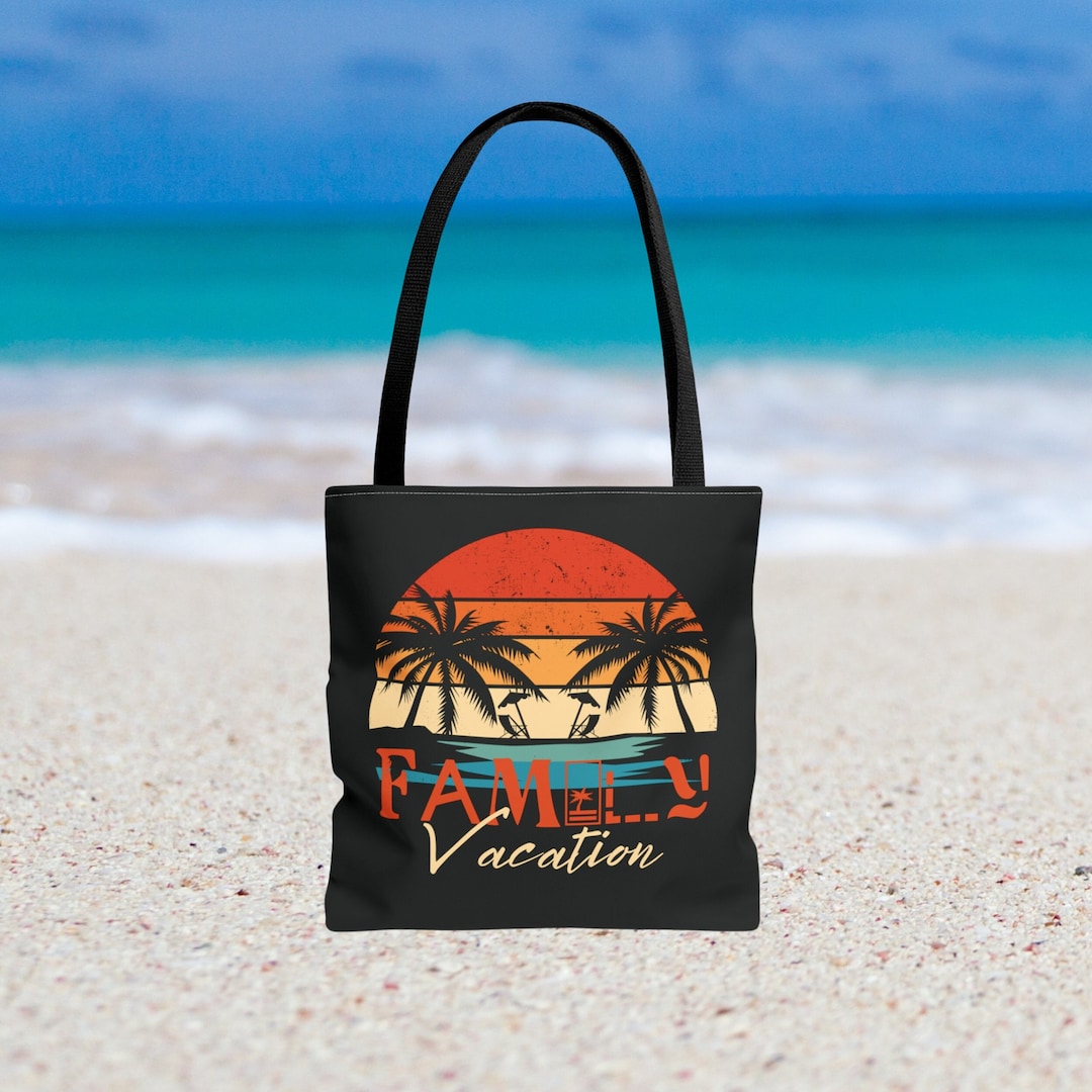 Family Vacation Tote Bag, Summer Vacation Totes, Family Beach Trip