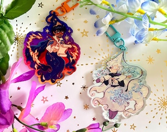 Qifrey and Olruggio Witch hat Atelier Keychain and Sticker