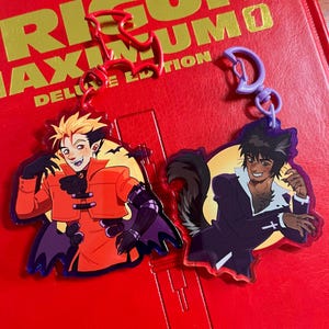 Vash Vampire och Wolfwood Werewolf Halloween Trigun Vashwood Nyckelringar