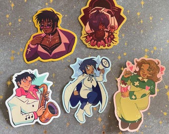 Retiring Trigun stickers Milly Meryl Legato Wolfwood